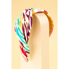 Twisted Rainbow Zebra Headband