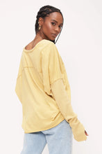 Show Me Love Thumbhole Longsleeve- Sueded Chartreuse