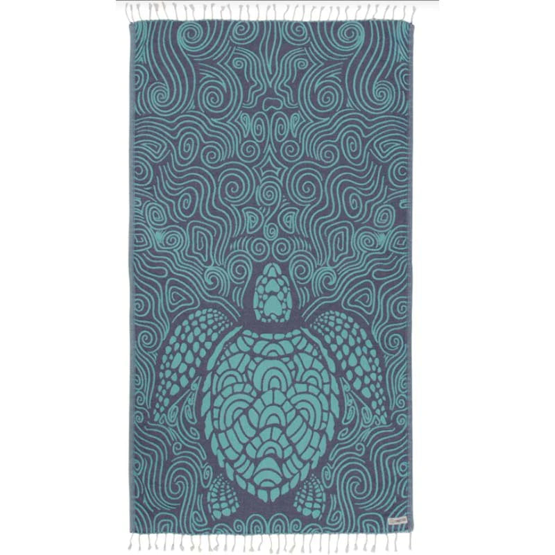 Mint Swirl Turtle Towel