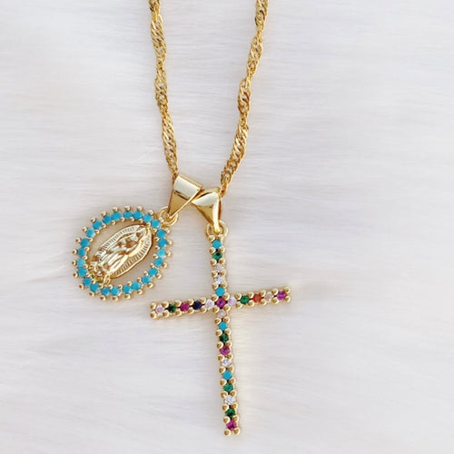 Creation Double Charm Turquoise Necklace
