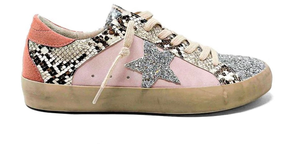 Paula Lilac Sparkle Sneaker