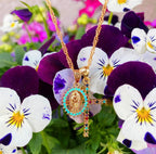 Creation Double Charm Turquoise Necklace