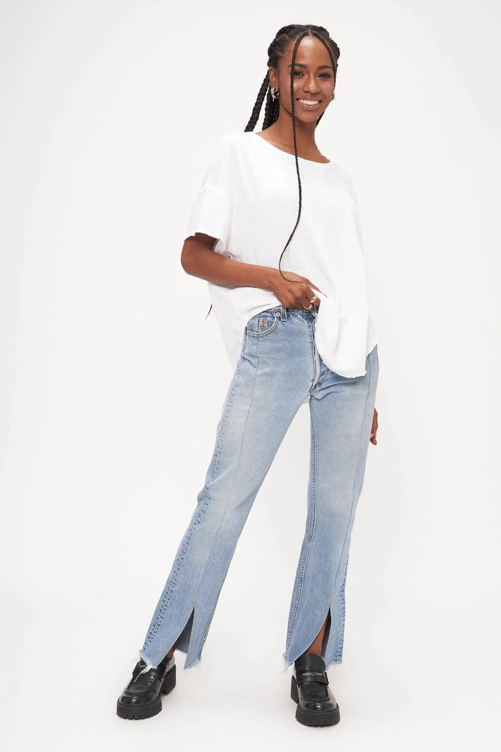 Have it all Slub Tee-White